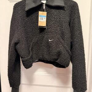 Nike Women's Black Teddy top